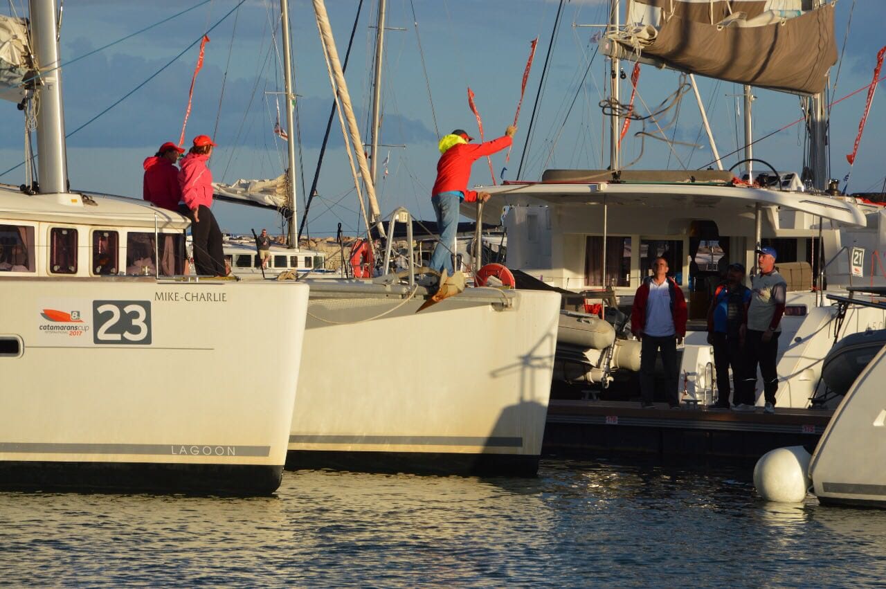 My First Regatta Catamarans Cup Cats Anchored