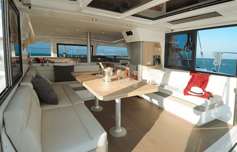 Bali 4.1 sailing catamaran — provisioning with a skipper or hostess