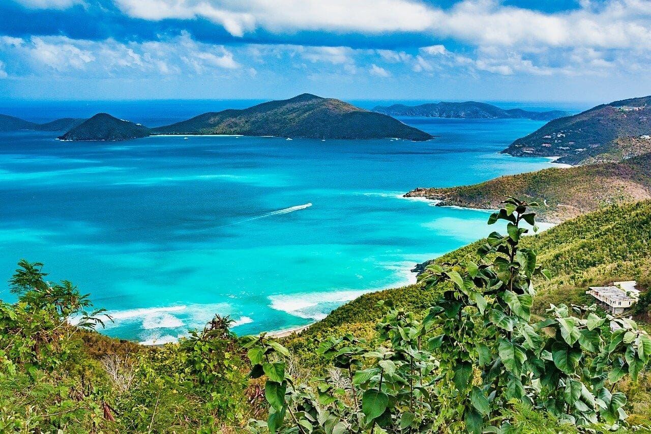 Island view in the BVI