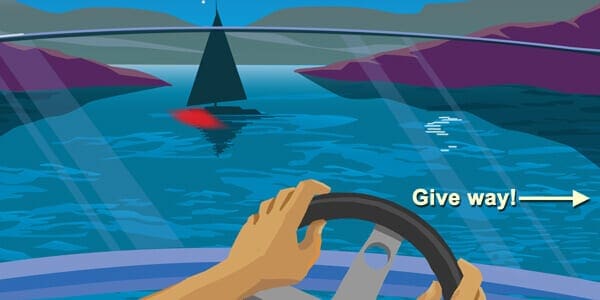 Use navigation lights in low light