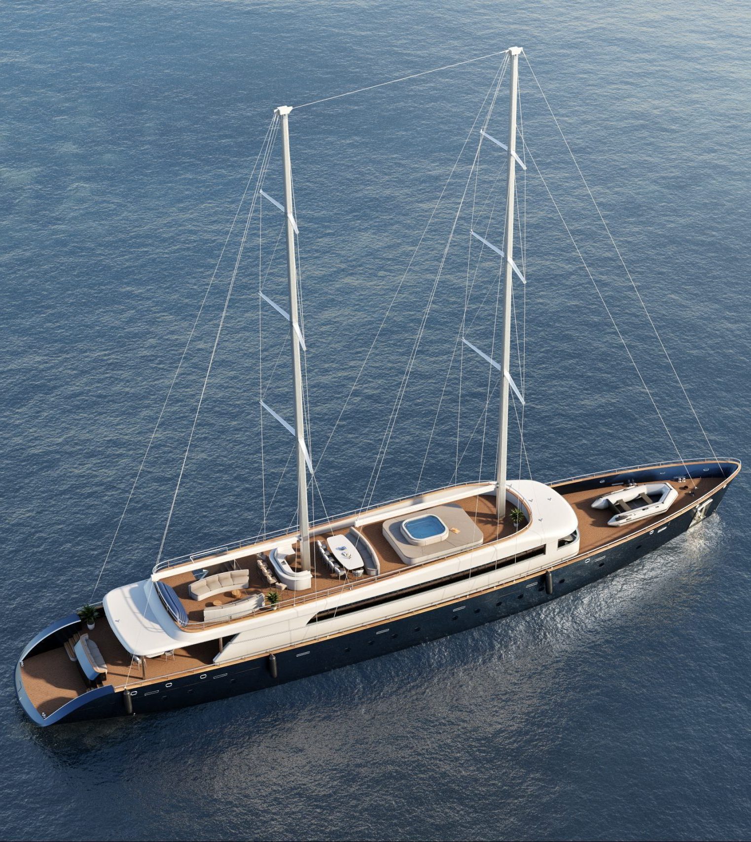 Crewed Charter Croatia Super Sailing Yacht Nocturno