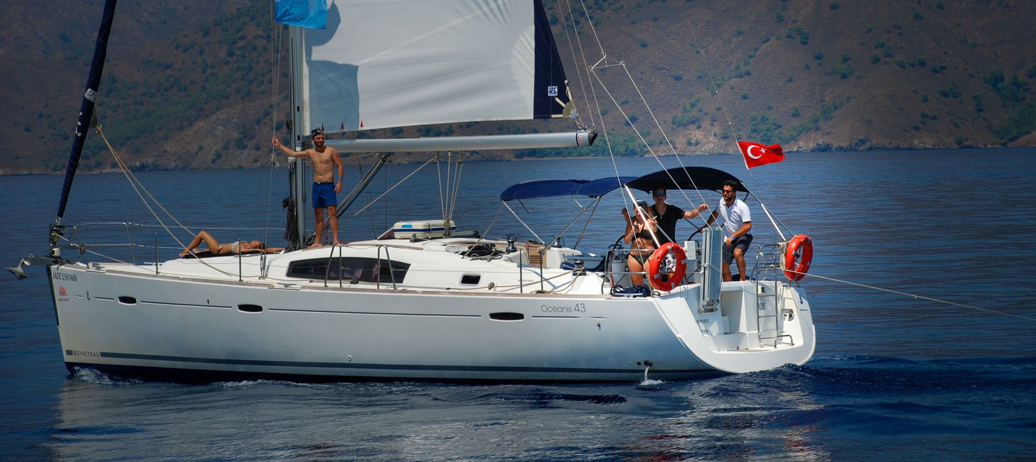 Sailing Between Greece And Turkey